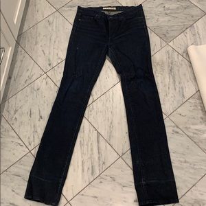 J Brand, dark denim cigarette cut